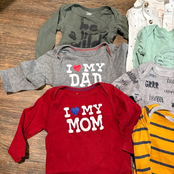 Baby Boy long sleeve bodysuit bundle - Picture 2 of 4